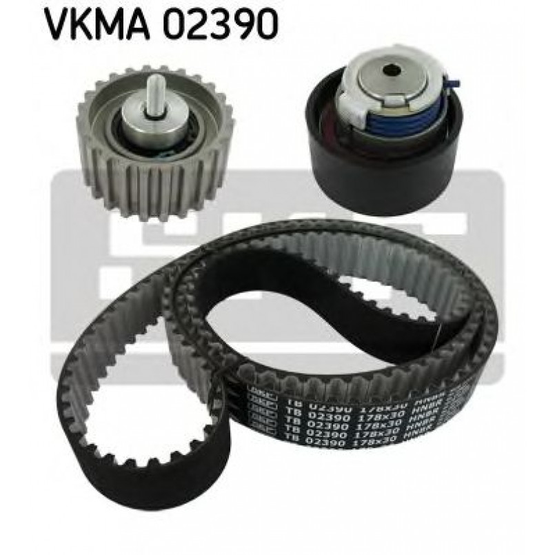 VKMA 02390 SKF Комплект ГРМ (ремінь + ролик)